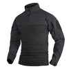 Military Assault T-shirts Mens Long Sleeve Crew-Neck Airsoft Tactical T-shirts Elastic Hunting Shooting Tops Tees M-5XL | Vimost Shop.