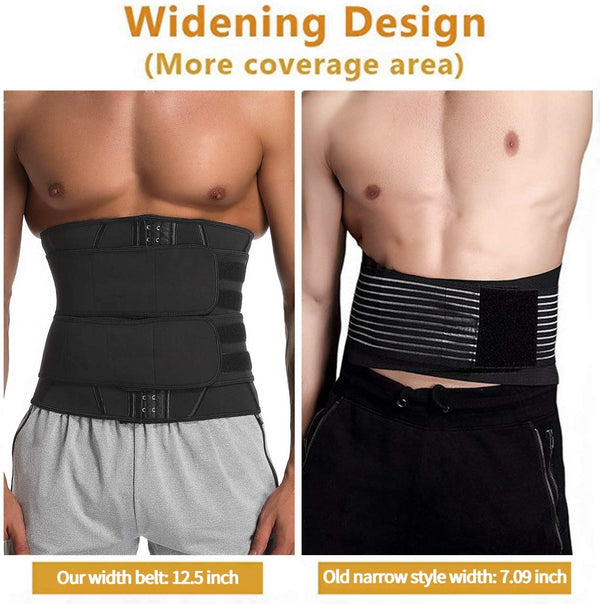 Men Workout Waist Trainer Tummy Slimming Sheath Sauna Body Shaper Trimmer Belt Abs Abdomen Shapewear Weight Loss Corset Fitness | Vimost Shop.