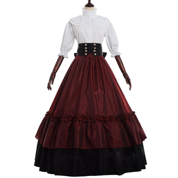 Historical Gothic Victorian Dress Halloween Masquerade Party Ball Gowns | Vimost Shop.