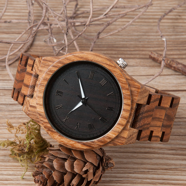 Wooden Watchs  Wood Wrist Watches Natural Calendar Display Bangle Gift Relogio Ships From United States | Vimost Shop.