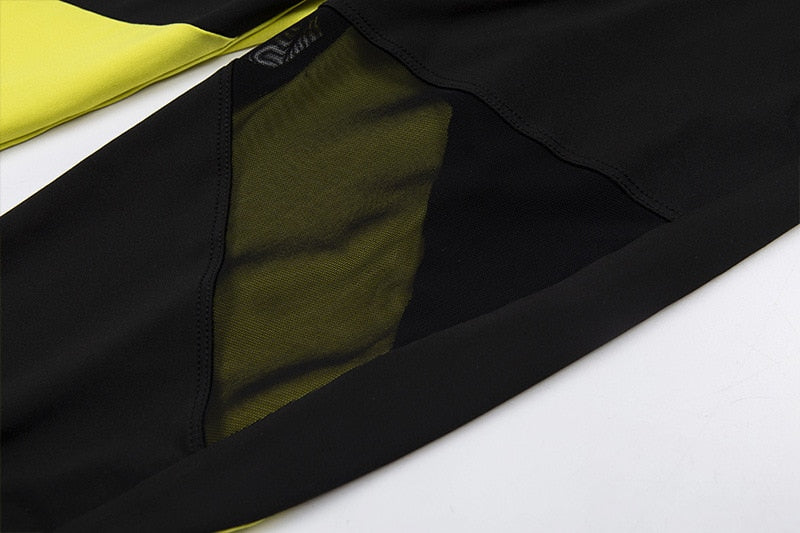 Yellow Black Women Sexy Fitness Yoga Suit Mesh Patchwork Backless Sports Jumpsuit Gym Training Clothes Female One-piece Sets | Vimost Shop.