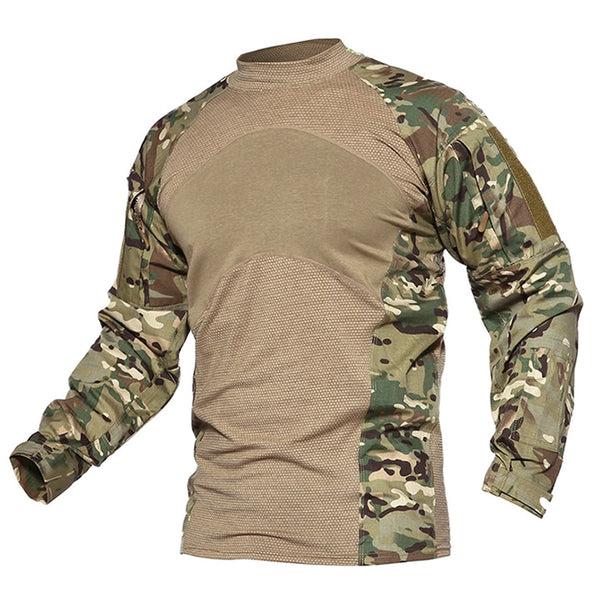 Men Summer Tactical T-shirt Army Combat Airsoft Tops Long Sleeve Military tshirt Paintball Hunt Camouflage Clothing 5XL | Vimost Shop.