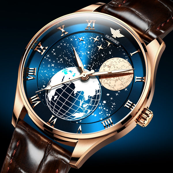 Men's Mechanical Moon Phase Wirst watches Waterproof Top Brand Luxury Automatic Mens watches Sapphire | Vimost Shop.