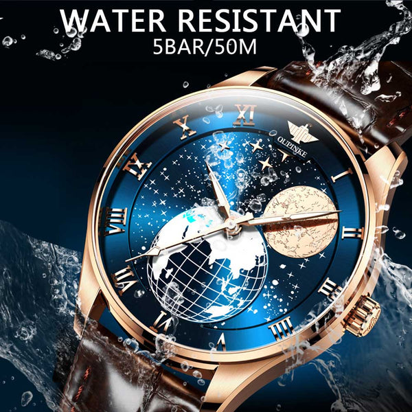 Men's Mechanical Moon Phase Wirst watches Waterproof Top Brand Luxury Automatic Mens watches Sapphire | Vimost Shop.