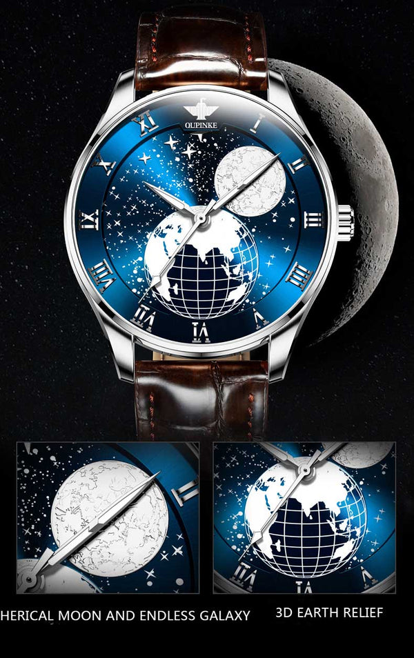 Men's Mechanical Moon Phase Wirst watches Waterproof Top Brand Luxury Automatic Mens watches Sapphire | Vimost Shop.