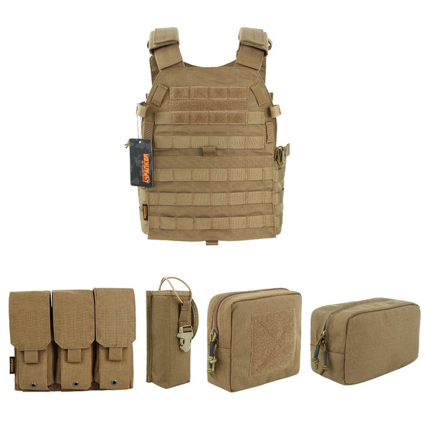 Tactical Vest Suit Plate Carrier Molle Hunting Vest Suit Airsoft Vests Chest Rig Gear Armor Plate Vests | Vimost Shop.