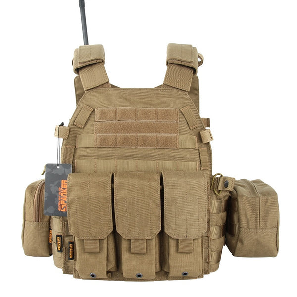 Tactical Vest Suit Plate Carrier Molle Hunting Vest Suit Airsoft Vests Chest Rig Gear Armor Plate Vests | Vimost Shop.