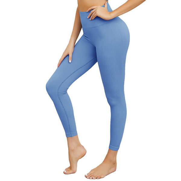 Seamless Solid Leggings Hips Lifting Slim Pants Anti-slip High Elasticity Yoga Trousers Workout Push Up Gym Fitness Pants | Vimost Shop.