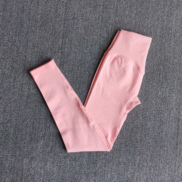 Yoga Pants Sports Clothing Seamless Legging Solid High Waist Full Length Workout Leggings for Fittness Yoga Leggings