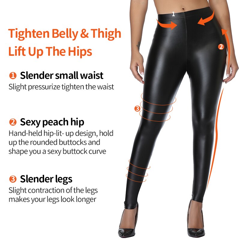 PU Faux Leather Legging Sexy Thin Black Women Leggings New Fashion Stretchy Fitness Casual Pants Warm Waterproof Skinny Push Up | Vimost Shop.