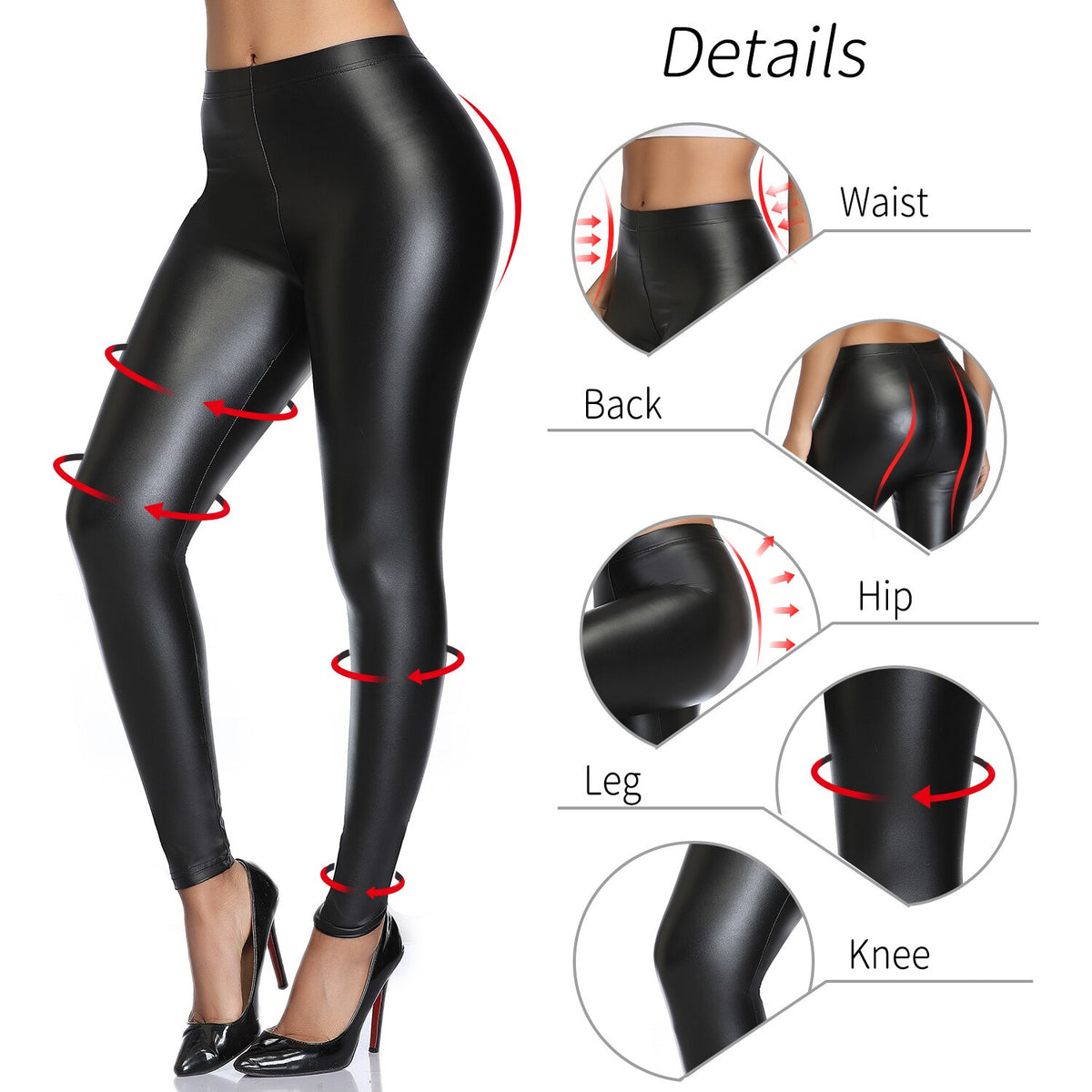 PU Faux Leather Legging Sexy Thin Black Women Leggings New Fashion Stretchy Fitness Casual Pants Warm Waterproof Skinny Push Up | Vimost Shop.