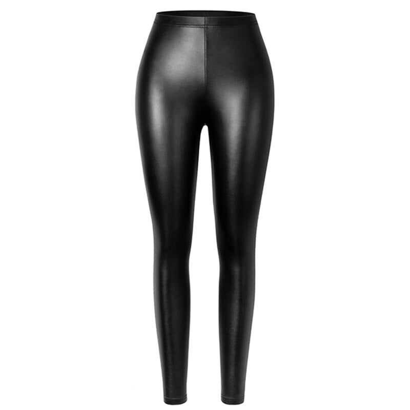 PU Faux Leather Legging Sexy Thin Black Women Leggings New Fashion Stretchy Fitness Casual Pants Warm Waterproof Skinny Push Up | Vimost Shop.