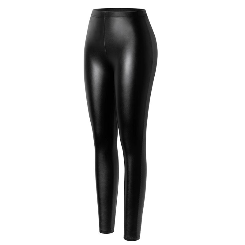 PU Faux Leather Legging Sexy Thin Black Women Leggings New Fashion Stretchy Fitness Casual Pants Warm Waterproof Skinny Push Up | Vimost Shop.