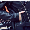 Fringed Rivet Punk Leather Jacket Women  PU Leather Jacket Locomotive Short Coat motorcycle Outerwear Ladies Coats | Vimost Shop.