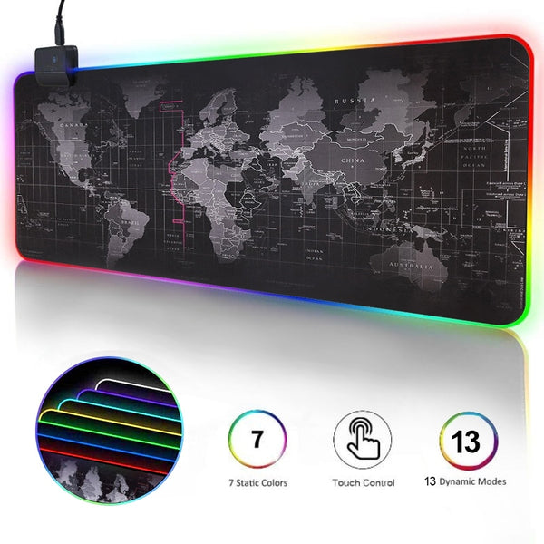 Gaming Mouse Pad RGB Computer Mouse Pad  Large Gaming Mousepad XXL Mouse Pads LED Gamer Mause Carpet 900x400 Desk Mat For CS LOL | Vimost Shop.