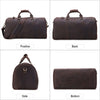 Genuine Leather Large Duffel Bag Business Men's Travel Bag Crazy Horse Leather Retro Travel Bag Male Weekend Duffel Bag | Vimost Shop.