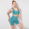 Seamless 2 PCS Yoga Set Fitness Sports Suits Gym Clothing Yoga Bra Crop Top Shorts Workout Running Training Outfits For Women | Vimost Shop.