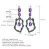 4.34Ct Natural Amethyst Gemstone Earrings 925 Sterling Silver Handmade Branch Snake Drop Earrings for Women Bijoux | Vimost Shop.