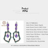 4.34Ct Natural Amethyst Gemstone Earrings 925 Sterling Silver Handmade Branch Snake Drop Earrings for Women Bijoux | Vimost Shop.