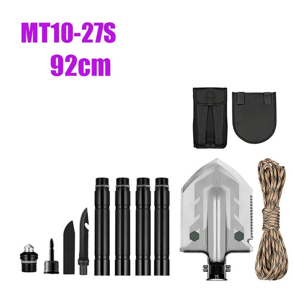 MT1027 Multifunction Camping Shovel Titanium Survival Folding Shovels Military Tactical Shovel For Hiking Outdoor Garden Shovels | Vimost Shop.