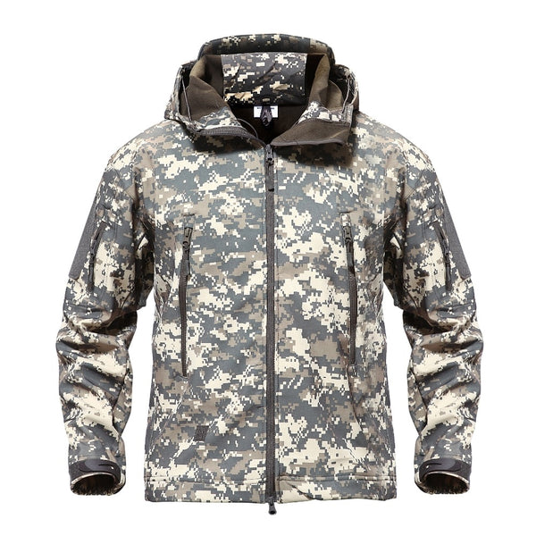 Shark Skin Military Jacket Men Softshell Waterpoof Camo Clothes Tactical Camouflage Army Hoody Jacket Male Winter Coat | Vimost Shop.