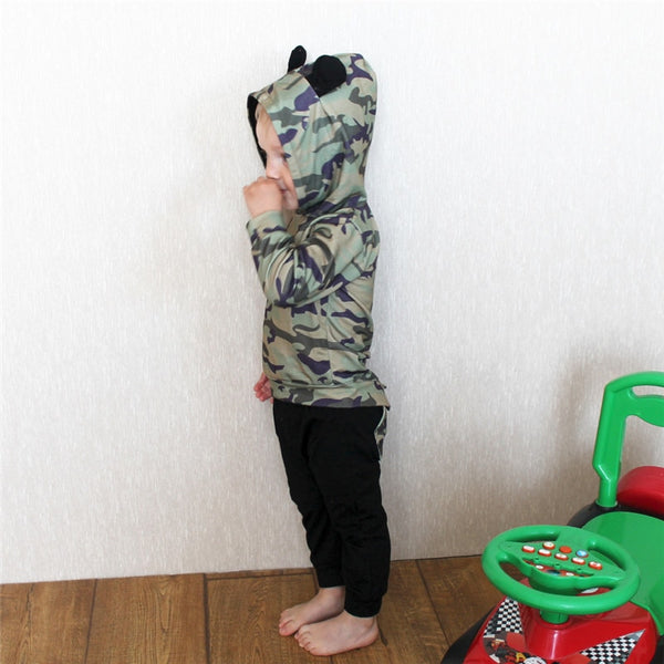 Fall toddler Autumn Kids tracksuit boys camouflage hoodies   little boy fashion clothes 5t winter children clothes D20 | Vimost Shop.