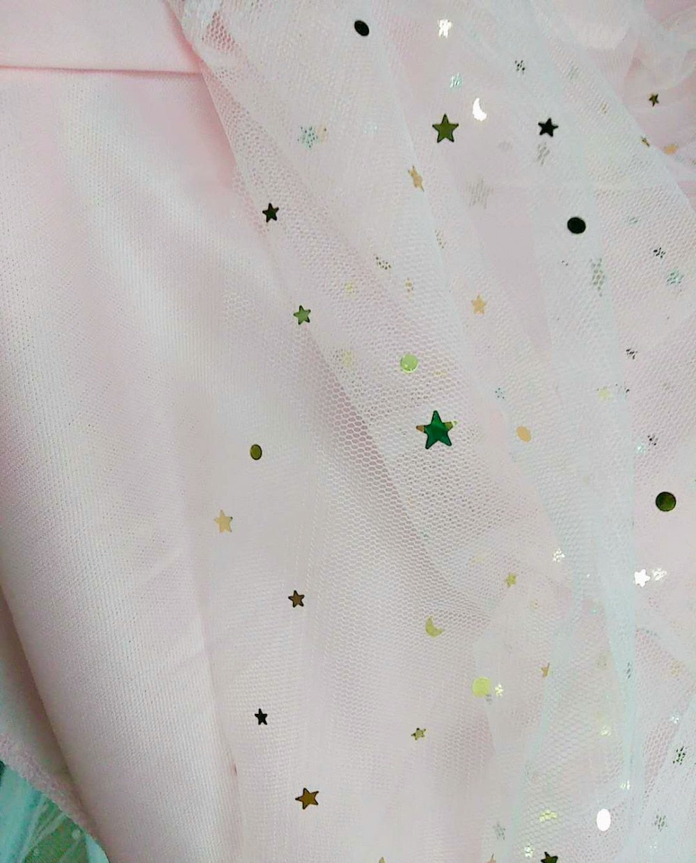 Star sequined mesh skirt summer new female ins super fire long a-line skirt net red fairy skirt Female summer | Vimost Shop.