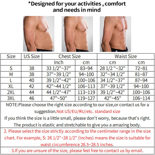 Men Body Shaper Sauna Vest Waist Trainer Double Belt Sweat Shirt Corset Top Abdomen Slimming Shapewear Fat Burn Fitness Top | Vimost Shop.