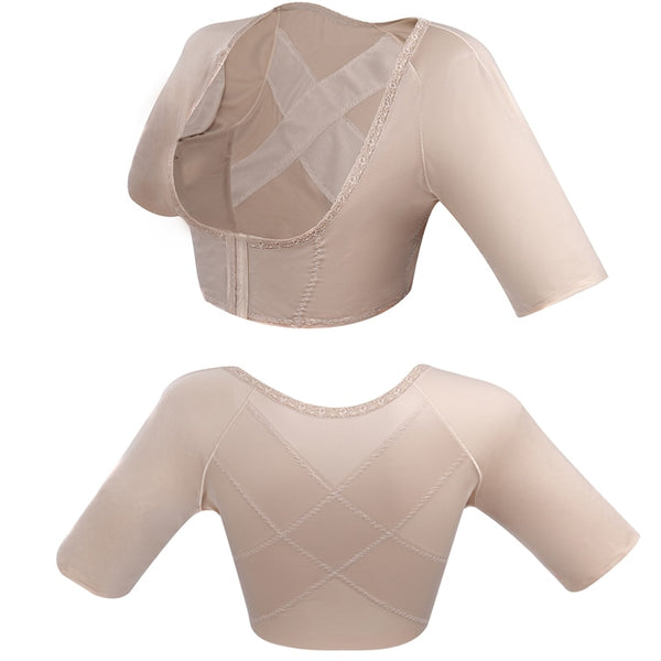 Upper Arm Shaper Post Surgical Slimmer Compression Sleeves Humpback Posture Corrector Tops Women Shoulder Shapewear Back Support | Vimost Shop.