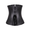 Sexy Women Zipper Steampunk Corselet Strapless Waist Trainer Leather Corset Body Shapewear Bustier Overbust Corset Tops | Vimost Shop.