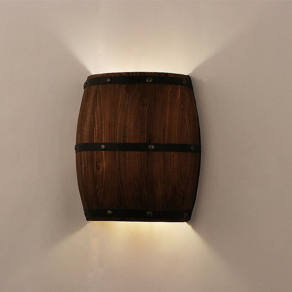 American vintage wall lamps country wine barrel modern wall lights LED E27 for bedroom living room restaurant kitchen aisle bar | Vimost Shop.
