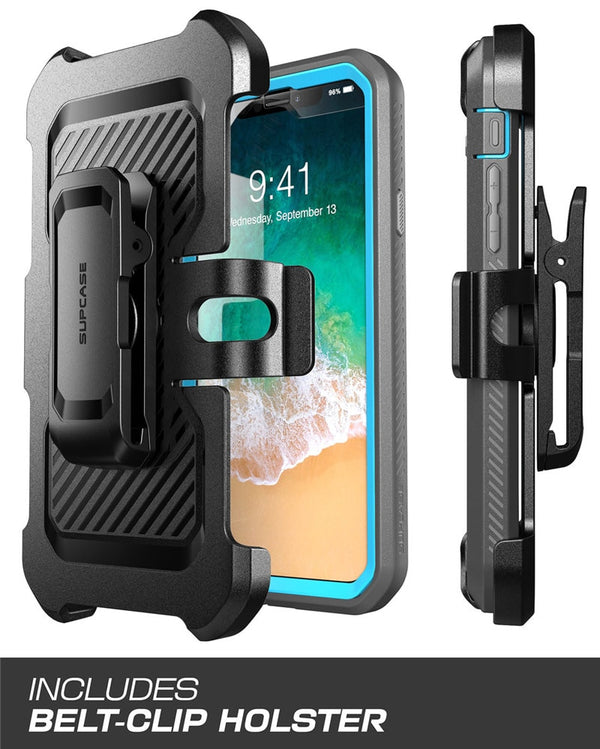 iPhone Xs Max Case 6.5 inch UB Pro Full-Body Rugged Holster Case with Built-in Screen Protector & Kickstand | Vimost Shop.