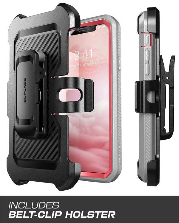 iPhone Xs Max Case 6.5 inch UB Pro Full-Body Rugged Holster Case with Built-in Screen Protector & Kickstand | Vimost Shop.