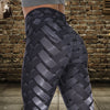 Sexy High Waist Fitness Iron weave Leggings Weaving Printed Tie Women Fitness Workout Scrunch Booty Trousers Slim Running Pants | Vimost Shop.