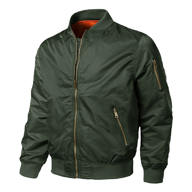 Winter Jackets Men MA1 Bomber Pilot Coat Thermal Padded Casual Baseball Varsity Jacket Male Military Army Windbreaker | Vimost Shop.