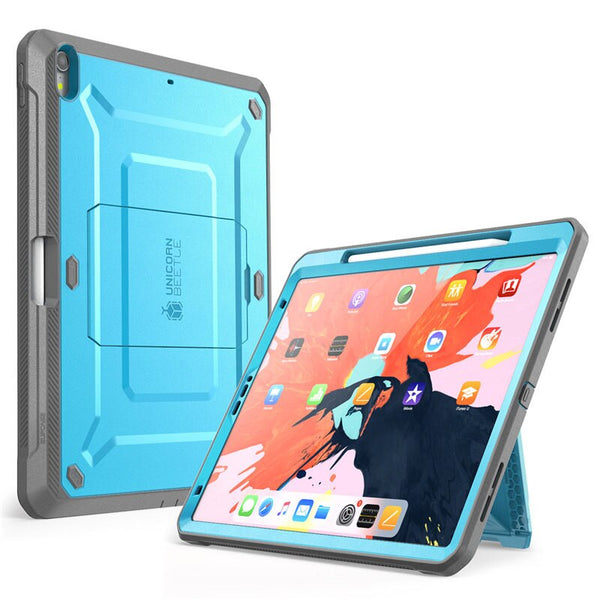 For iPad Pro 12.9 Case (2018) Compatible Apple Pencil UB PRO Full-body Cover with Built-in Screen Protector & Kickstand | Vimost Shop.