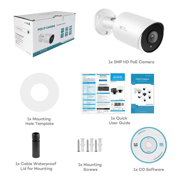 Hikvision Compatible Anpviz PoE IP Camera 8MP 4K H.265 Video Surveillance Outdoor Camera 2.8mm Remote Access Onvif NAS Mic Audio | Vimost Shop.