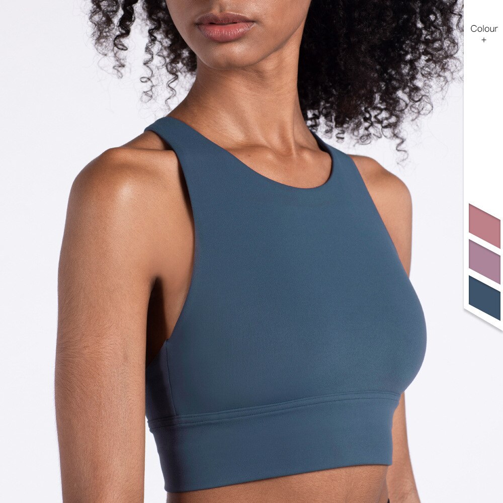 Seamless Women Gym Yoga Bra Top Sports Padded High Impact High Elastic Vest Tank Top Push Up Underwear Bra Fitness Workout Vest | Vimost Shop.