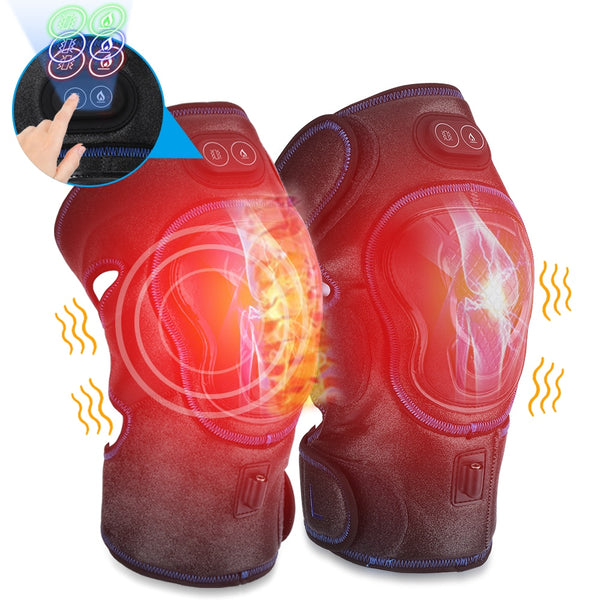 Knee Brace Support Wrap Massager Infrared Heating Hot Therapy Arthritis Cramps Pain Relief Injury Recovery Knee Rehabilitation | Vimost Shop.