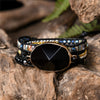 Wrap Bracelet Natural Stone Beaded 3X Layers Statement Black Onyx Art Bracelet Christmas Jewelry Gifts Drop Shipping | Vimost Shop.