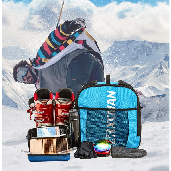 Ski Boot Backpack Lightweight and Durable For Stores Gear Including Helmet, Snowboard,Boots,Goggles, Gloves & Accessor | Vimost Shop.
