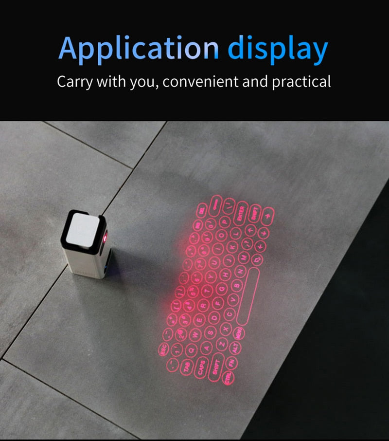 Virtual Laser Keyboard Bluetooth Wireless Projector Phone Keyboard For Computer Iphone Pad Laptop With Mouse Function | Vimost Shop.