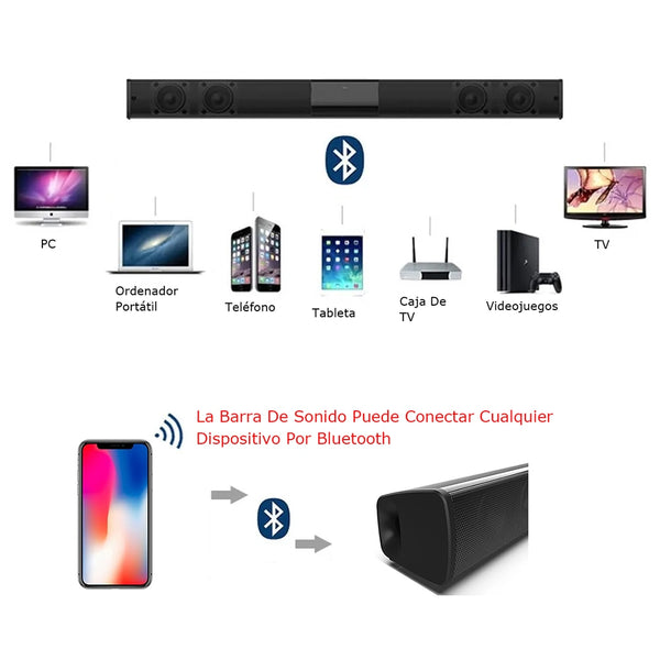 20W Column Wireless Bluetooth Speaker TV Soundbar Music Stereo Home Theater Portable Sound Bar Support 3.5mm TF For TV PC | Vimost Shop.