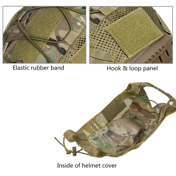 Tactical Helmet Cover for FAST Helmet Camo Multicam Airsoft Headwear Tactical Helmet Accessories 3802 | Vimost Shop.