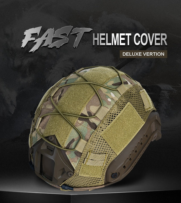 Tactical Helmet Cover for FAST Helmet Camo Multicam Airsoft Headwear Tactical Helmet Accessories 3802 | Vimost Shop.