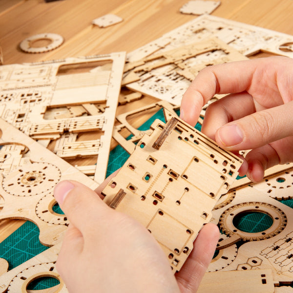 Rokr 6 Kinds DIY Laser Cutting Mechanical Model Wooden Model Building Kits Assembly Toy Gift for Children Adult | Vimost Shop.