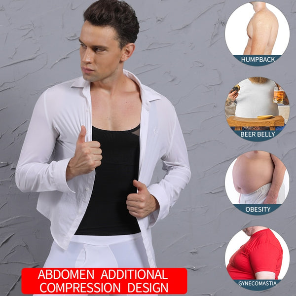 Men Body Shaper Belly Control Slimming Shapewear Waist Trainer Man Shapers Corrective Posture Vest Modeling Underwear Corset | Vimost Shop.