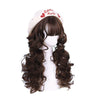 Long Curly Lolita Wigs with Bangs Blonde Chocolate Harajuku Cosplay Wig Heat Resistant Synthetic Hair Party | Vimost Shop.