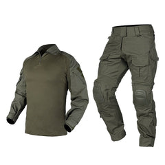 Tactical G3 Combat Suit  Shirt & Pants Knee Pads Update Ver Camo Airsoft Military Combat Uniform