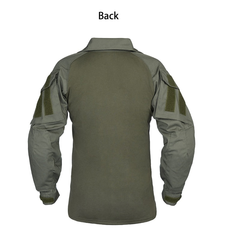Ghillie Suit Combat G3 Tactical Shirt Hunting Airsoft Clothes Military Camouflage Multicam Black 3101